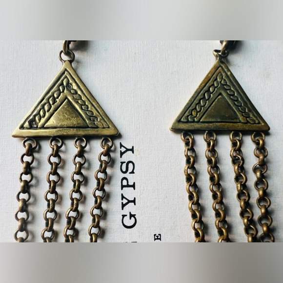 SOLD Spell And The Gypsy Dark Side of the Moon Necklace With Crystal Stone Brass - Picture 7 of 11